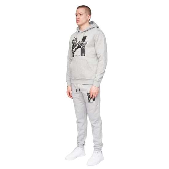 Henleys Heren Curveball Hoodie (Grijze Mergel) - Image 3