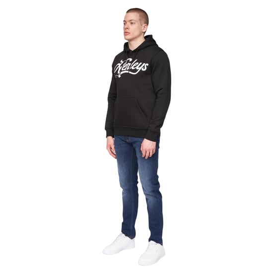 Henleys Heren Scripthen Hoodie (Zwart) - Image 3