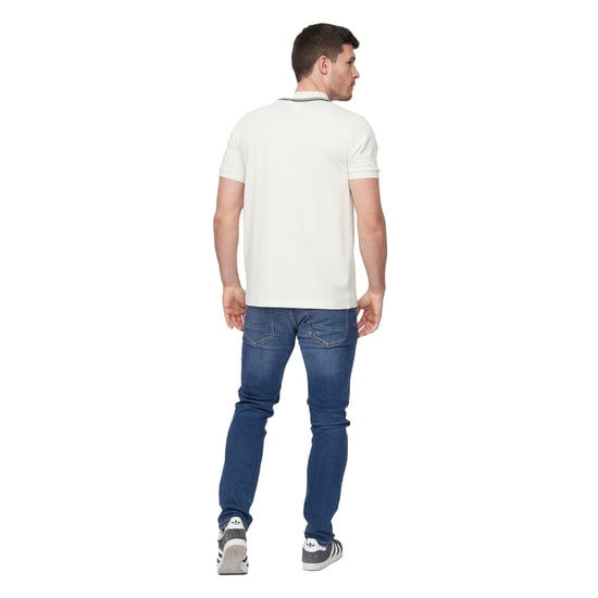 Duck and Cover Heren Samtrase Polo Shirt (Gebroken wit) - Image 2