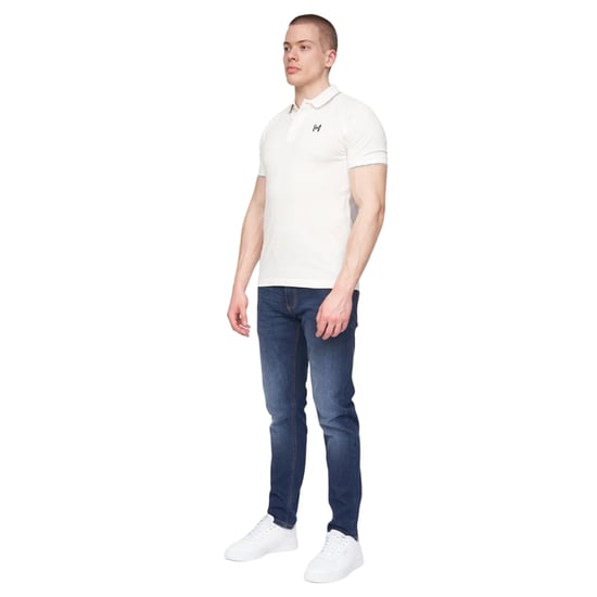 Henleys Heren Moorehen Poloshirt (Wit) - Image 3