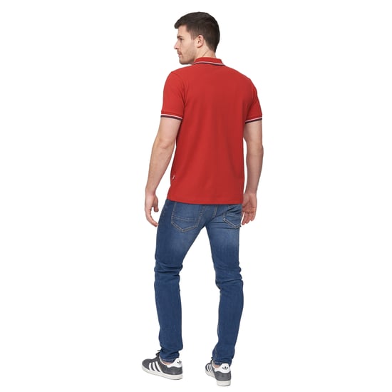 Duck and Cover Heren Hendamore Polo Shirt (Rood) - Image 2