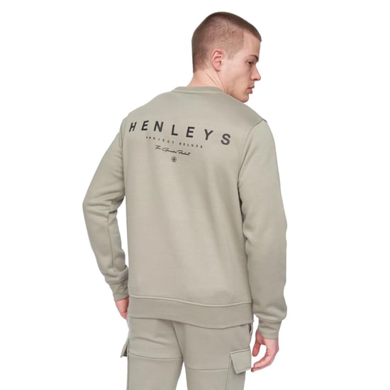 Henleys Heren Moorehen Sweatshirt met ronde hals (Stofblauw) - Image 2