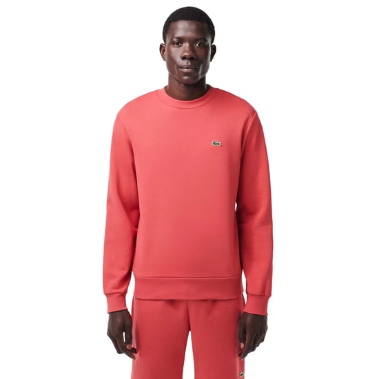 Lacoste Uniseks Fleece Sweatshirt met ronde hals voor volwassenen (Rood) - Image 3