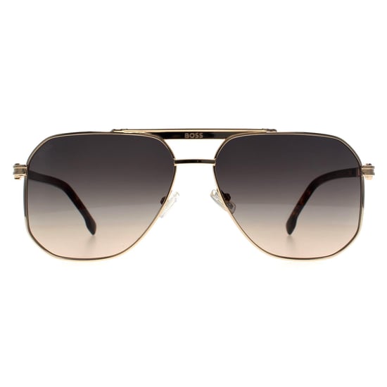 Hugo Boss Aviator Heren Goud Havana Grijs Bruin Kleurverloop Anti Reflectie BOSS 1743/S - Image 1