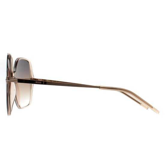 Hugo Boss Square Womens Transparant Beige Goud Grijs Bruin Gradiënt BOSS 1660/S - Image 3