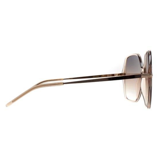 Hugo Boss Square Womens Transparant Beige Goud Grijs Bruin Gradiënt BOSS 1660/S - Image 4