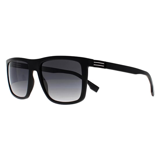 Hugo Boss Rechthoek Heren Mat Zwart Donkergrijs Kleurverloop BOSS 1699/S - Image 2