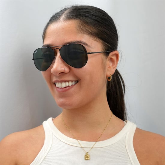 Ray-Ban Aviator Unisex Zwart Groene Zonnebril - Image 6