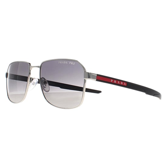 Prada Sport Aviator Heren Zilver Grijs Gradiënt Gepolariseerd PS54WS - Image 2