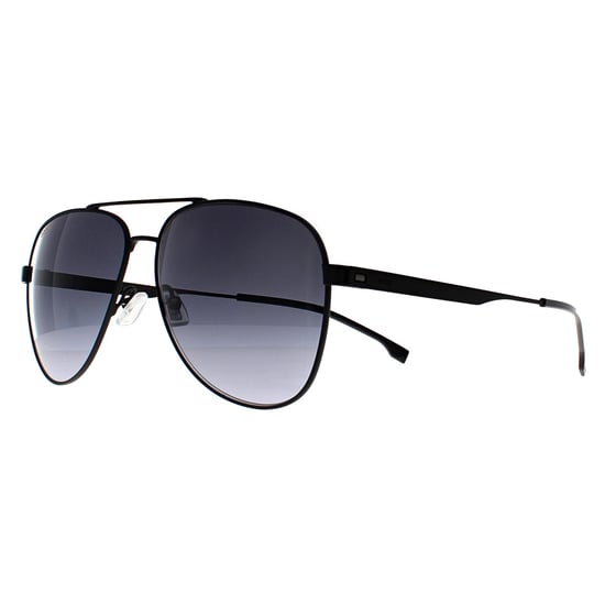 Hugo Boss Aviator Heren Mat Zwart Donkergrijs Kleurverloop BOSS 1641/S - Image 2