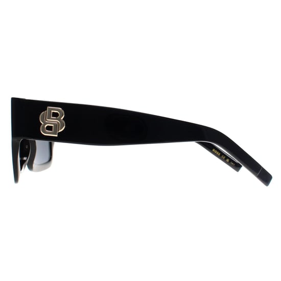 Hugo Boss Rechthoek Dames Zwart Grijs BOSS 1654/S - Image 3