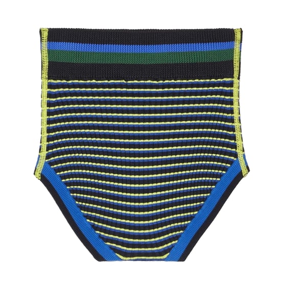 Lacoste Dames/Dames Goop Rib Gebreide Shorts (Blauw) - Image 2