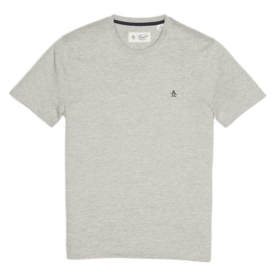 Original Penguin Heren Pin Point Organic Katoenen T-Shirt (Grijs) - Image 1