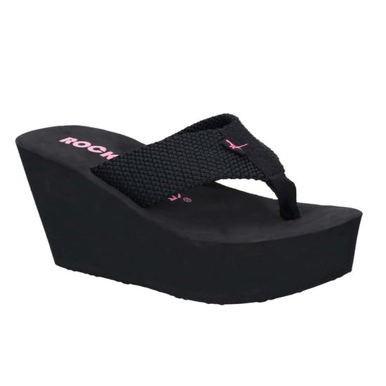 Rocket Dog Dames/dames duikers Webbing Slip On Wedge Sandalen (Zwart) - Image 3