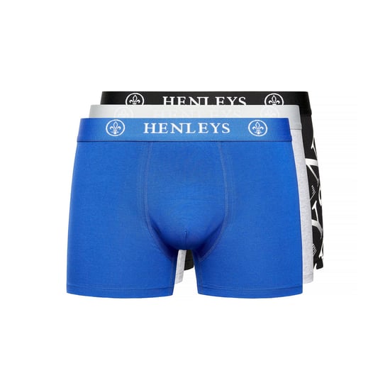 Henleys Heren Henline Assorted Designs Boxershorts (Set van 3) (Veelkleurig) - Image 1