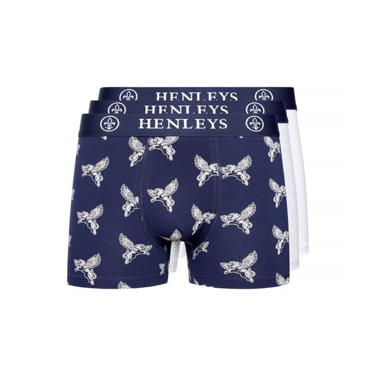 Henleys Heren Lionwing Assorted Designs Boxershorts (Set van 3) (Veelkleurig) - Image 1