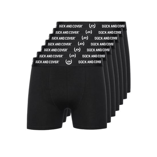 Duck and Cover Heren Anvilli Boxershorts (Set van 7) (Zwart) - Image 1
