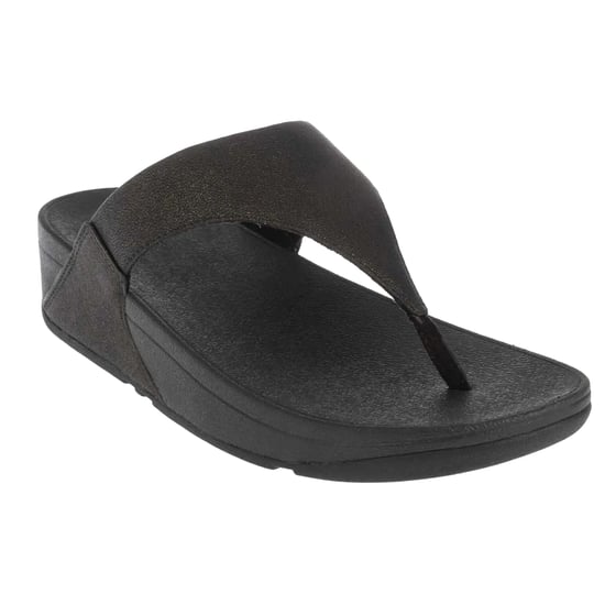 FitFlop Dames/Dames Lulu Shimmer teenpost sandalen (Zwart) - Image 3