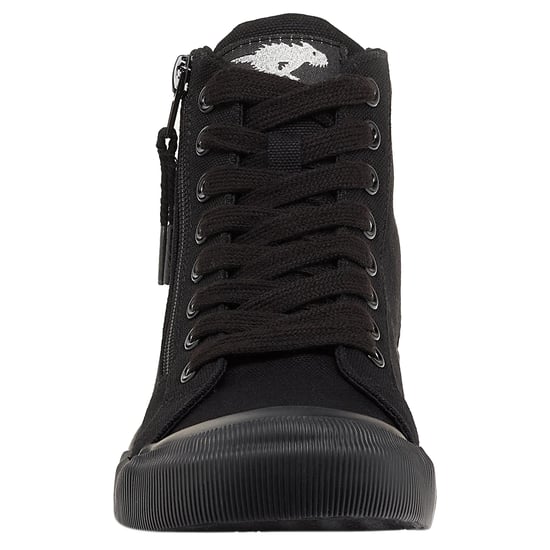 Rocket Dog Dames/dames Jazzin Hi 12A Katoenen Canvas Schoenen (Zwart) - Image 2