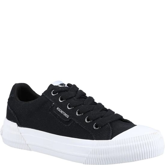 Rocket Dog Dames/dames Cheery 12A Canvas Trainers (Zwart) - Image 2