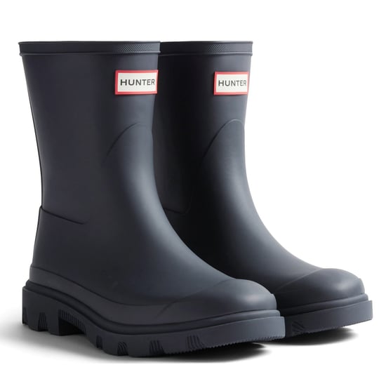 Hunter Downpour Short Boot Rubberen Dames Marineblauwe Regenlaarzen - Image 1