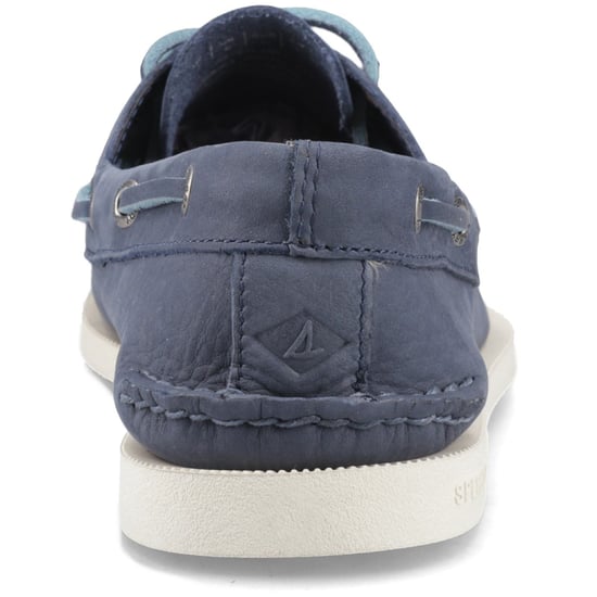 Sperry Authentic 2 Eye Leren Heren Donkerblauwe Bootschoenen - Image 2