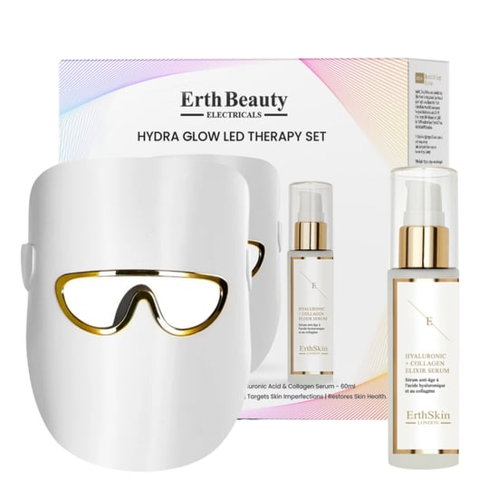 HYDRA GLOW LED THERAPIE SET (LED LICHTTHERAPIE MASKER wit met HA Serum) - Image 1