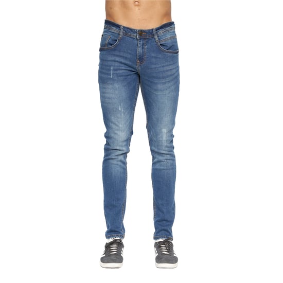 Duck and Cover Heren Tranfold Slim Jeans (Stone Wash) - Image 1