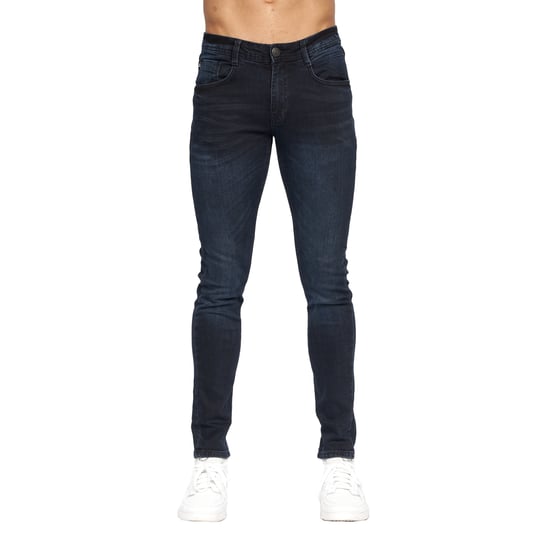 Duck and Cover Heren Maylead Slim Jeans (Blauw Zwart) - Image 1