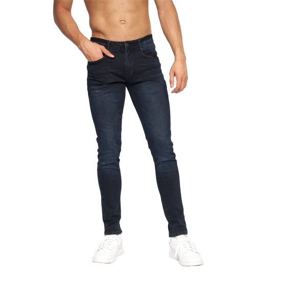 Duck and Cover Heren Maylead Slim Jeans (Blauw Zwart) - Image 6