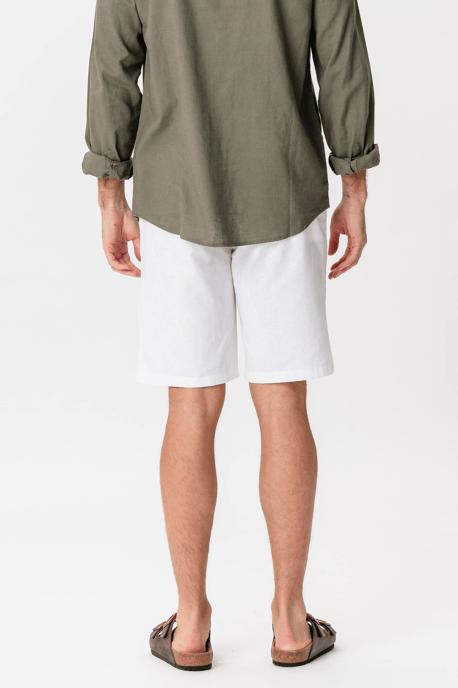 Linnen shorts - Wit - Image 5