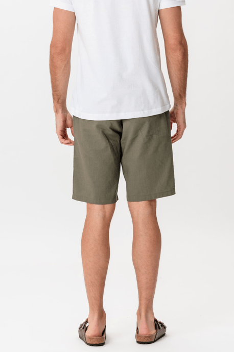 Linnen shorts - Leger - Image 6