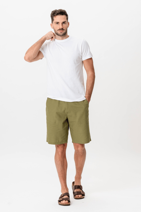 Linnen shorts - Kiwi - Image 3