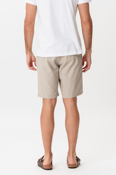 Linnen shorts - Zand - Image 5