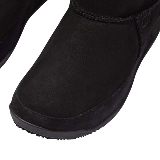 Fit Flop Dames/Dames Original Mukluk Shorty Leren Enkellaarsjes (Zwart) - Image 5