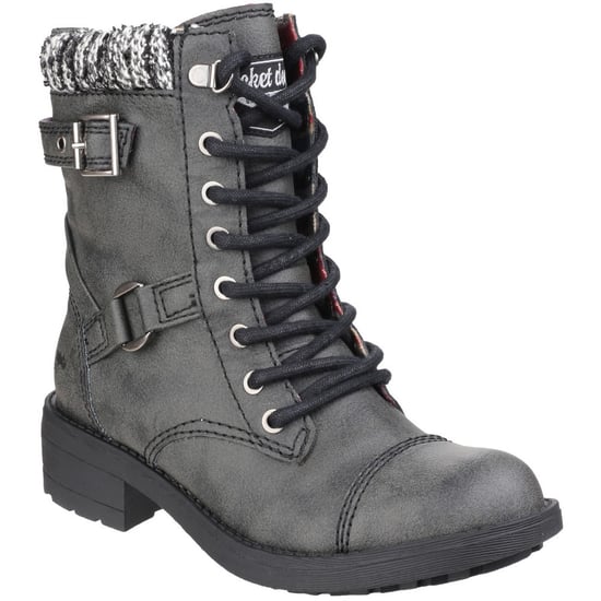 Rocket Dog Dames/dames Thunder Biker Laarzen (Zwart) - Image 1