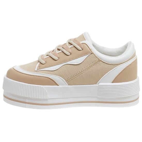 Rocket Dog Dames/Dames Wink Platform Trainers (Kameel) - Image 3