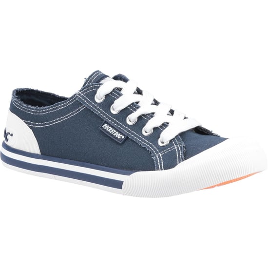Rocket Dog Dames/Dames Jazzin Schoenen (Marine / Wit) - Image 2