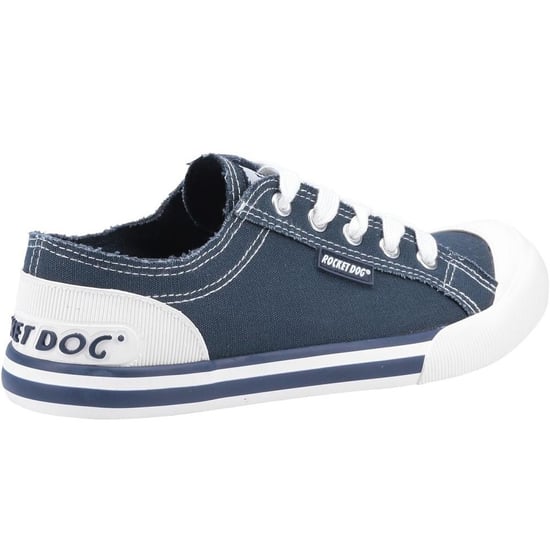 Rocket Dog Dames/Dames Jazzin Schoenen (Marine / Wit) - Image 4
