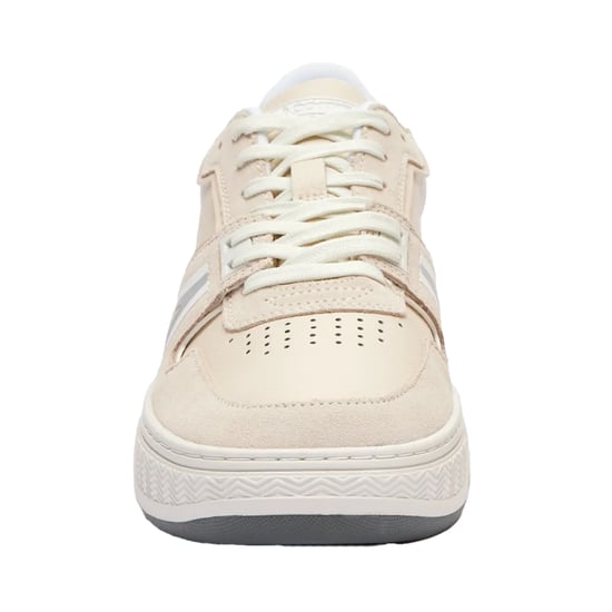 Lacoste L001 Leren Trainers voor Volwassenen (Gebroken wit) - Image 1