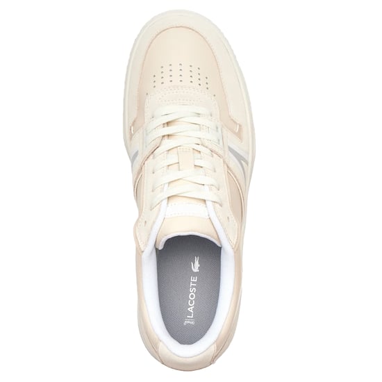 Lacoste L001 Leren Trainers voor Volwassenen (Gebroken wit) - Image 3