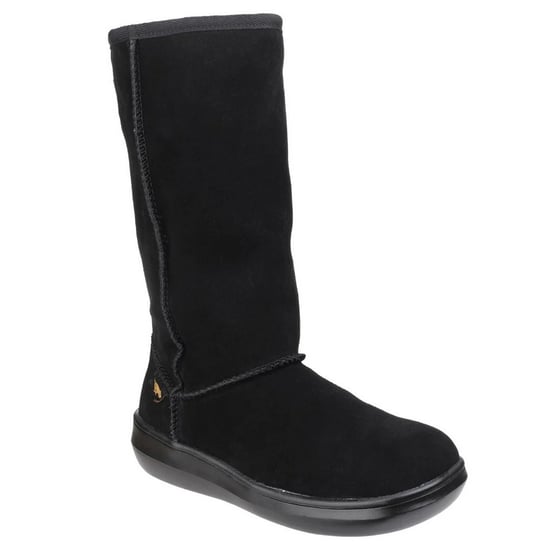 Rocket Dog Dames/Dames Sugardaddy Suede Pull-On Laarzen (Zwart) - Image 1