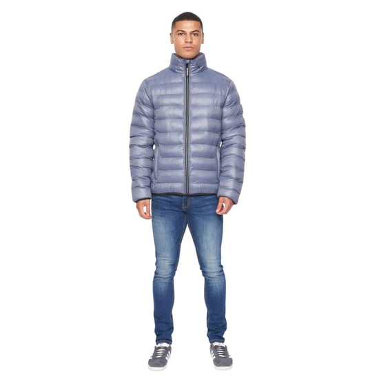 Duck and Cover Heren Shemmy 2-laags gewatteerd jack (Denim Blauw) - Image 3