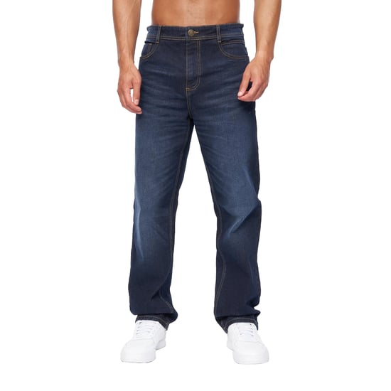 Duck and Cover Heren Rushawn Relaxed Fit Jeans (Donkere wasbeurt) - Image 1