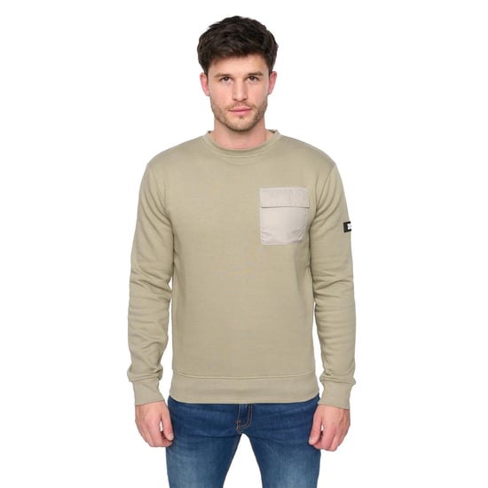 Duck and Cover Heren Trentforth Sweatshirt met ronde hals (Salie) - Image 1