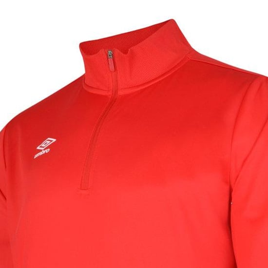 Umbro Heren Club Essential Half Zip Sweatshirt (Vermiljoen) - Image 3