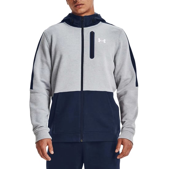 Under Armour Heren Threadborne Full Zip Hoodie (Grijs) - Image 3