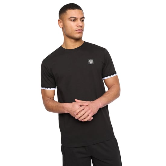 Henleys Heren Henjaque T-shirt en Shorts Set (Zwart) - Image 5