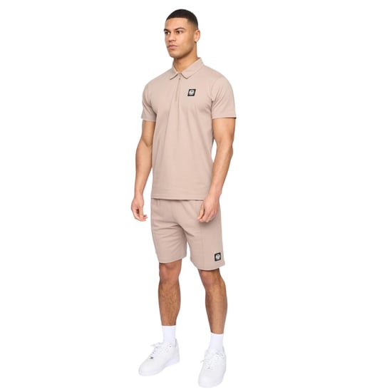 Henleys Heren Henychill Poloshirt en Shorts Set (Taupe) - Image 5