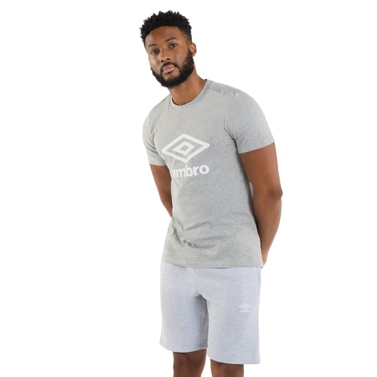 Umbro Heren Stacked Logo T-Shirt (Grijze Mergel) - Image 1